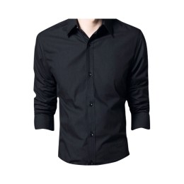 SKR026 Manufacturing long-sleeved reverse collar shirts, designing black reverse collar shirts, professional business shirt centers. SKR026 Manufacturing long-sleeved reverse collar shirts, designing black reverse collar shirts, professional business shirt centers.